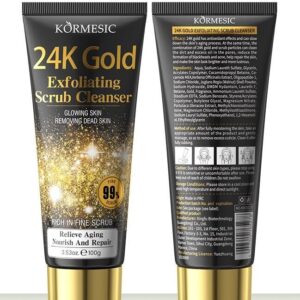Limpiador Facial Exfoliante 24K – Limpieza Profunda y Renovación con Lujo Dorado